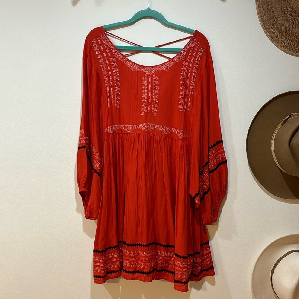 Boho Embroidered Dress